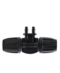 Фитинг разветвитель GREEN RAIN TC020804-2 (8 мм x 2-шип 5,5 мм x 8 мм) для трубки 8 мм