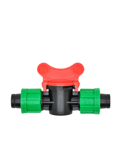 Кран GREEN RAIN LV0117-G (КЛ x КЛ) для капельной ленты