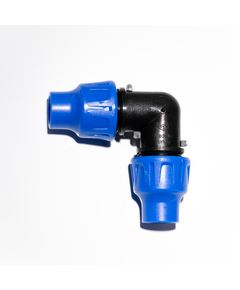 Фитинг угловой соединительный POELSAN (КТ 16 мм x КТ 16 мм) для капельной трубки