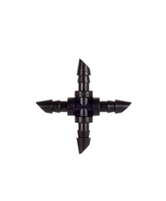 Штуцер крестовина GREEN RAIN CC0314 (4-шип 4,0 мм) для микротрубки