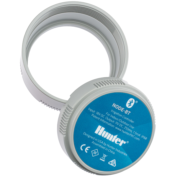 Контроллер HUNTER NODE-BT-100-VALVE-B (1 зона) Bluetooth, с клапаном, на батареях крона, изображение 4
