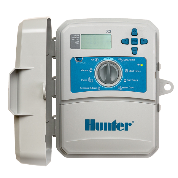Контроллер HUNTER X2-401 (4 зоны) наружный, совместим с Wi-Fi модуль WAND