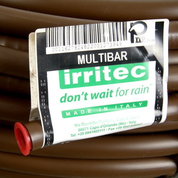 Трубка капельная IRRITEC MULTIBAR-C 16 мм / 44 mil / шаг 33 см / 2,1 л.час коричневая, компенсированная. Бухта  100 метров, Единиц в одном товаре метров: 100, изображение 3