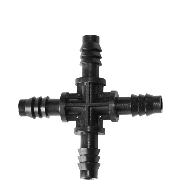 Штуцер крестовина GREEN RAIN CC0108 (8 мм x 8 мм x 8 мм x 8 мм) для трубки 8 мм
