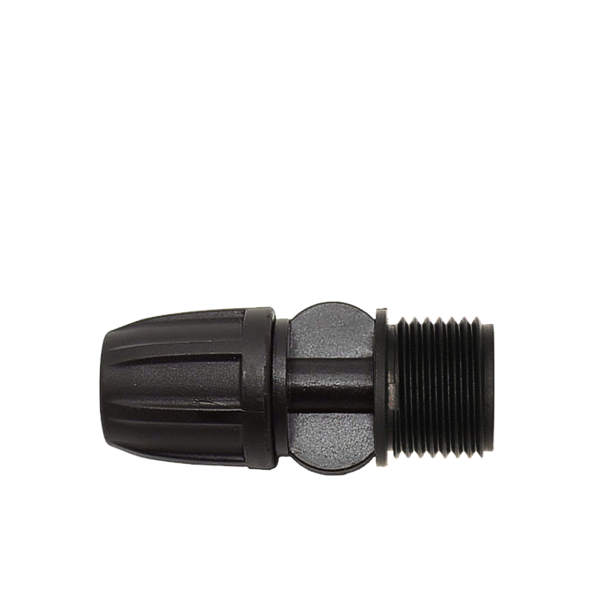 Фитинг муфта GREEN RAIN MC021208 (8 мм x 1/2" нар. резьба) для трубки 8 мм