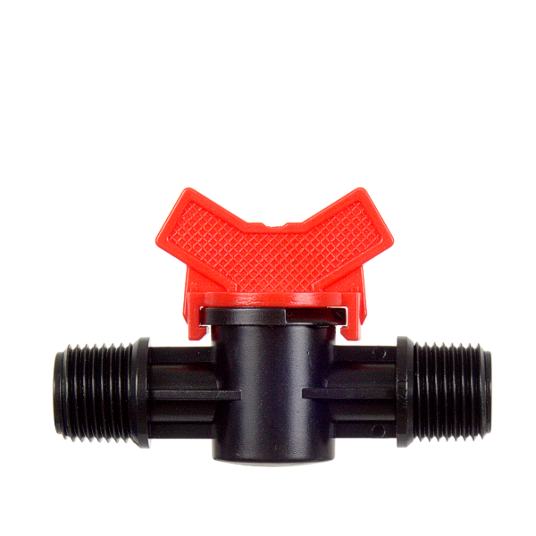 Кран резьбовой GREEN RAIN MM0112 (1/2" нар.резьба x 1/2" нар.резьба)