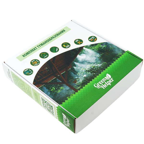 Комплект туманообразования GREEN HELPER MNS-12-60 (16 форсунок, 12 метров), изображение 2