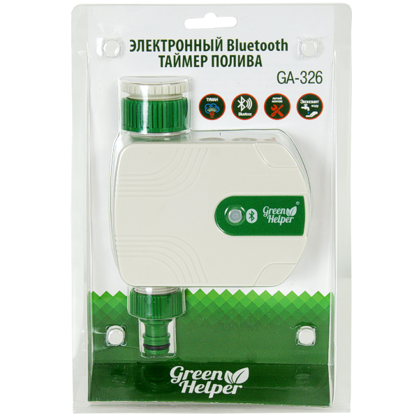 Таймер подачи воды GREEN HELPER GA-326 BLUETOOTH (1 зона) программа туман, на батареях АА, изображение 2