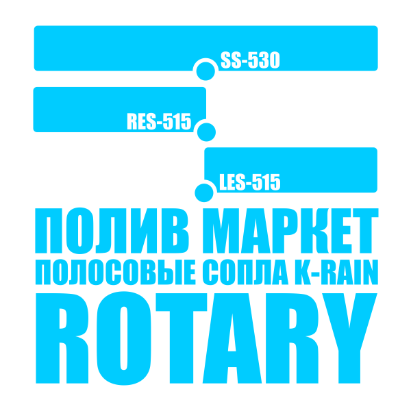 Сопло K-RAIN RNS SS-530, полоса - 2,1 x 9,7 м, Единиц в одном товаре штук: 1, изображение 2