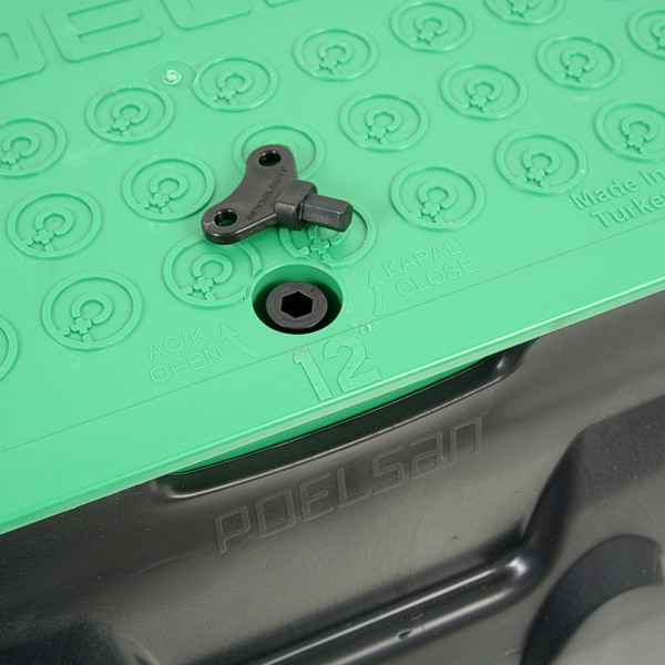 Клапанный бокс POELSAN 73012 STANDART 12" (трехместный), короб для клапанов полива), Единиц в одном товаре штук: 1, изображение 3