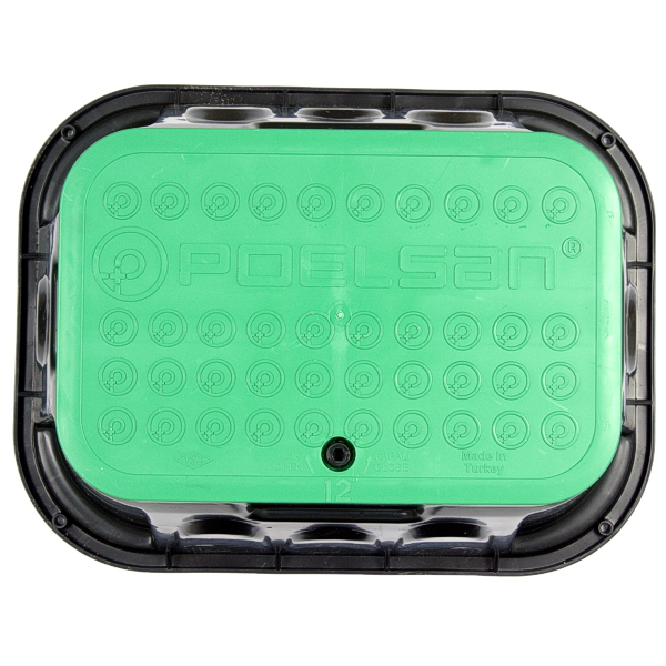 Клапанный бокс POELSAN 73012 STANDART 12" (трехместный), короб для клапанов полива), Единиц в одном товаре штук: 1, изображение 4