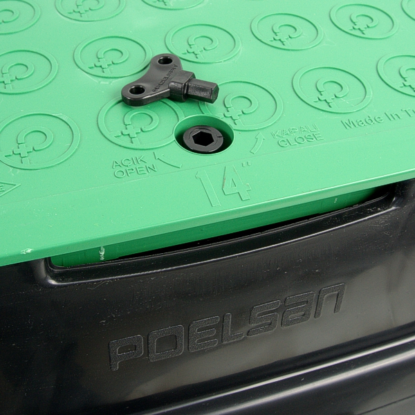 Клапанный бокс POELSAN 73014 JUMBO 14" (четырехместный/пятиместный), короб для клапанов полива, Единиц в одном товаре штук: 1, изображение 3