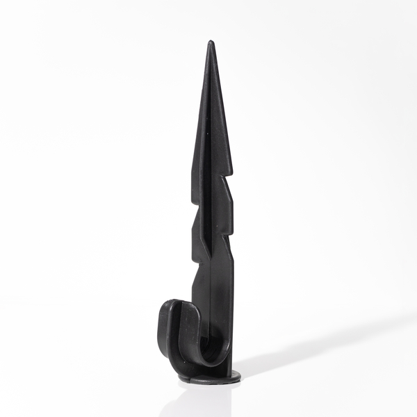 Колышек держатель AGD-1615BL (15 см) для трубки 16 мм, черный, изображение 2