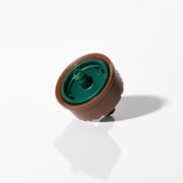 Эмиттер компенсированный AGRODRIP RND-8 (8,0 л/час) антикапля 0,5 бар, коричневый/зеленый, изображение 2