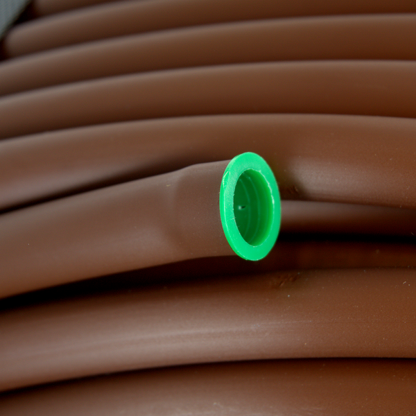 Трубка капельная IRRI-GO-PC 16 мм / 44 mil / шаг 33 см / 2,0 л.час, компенсированная коричневая. Бухта  100 метров, Единиц в одном товаре метров: 100, изображение 3