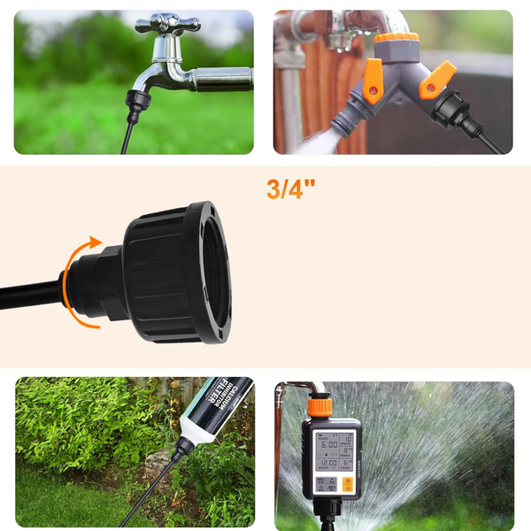 Комплект туманообразования GREEN RAIN 01-9-BW (11 форсунок, 9 метров) от водопровода, изображение 3