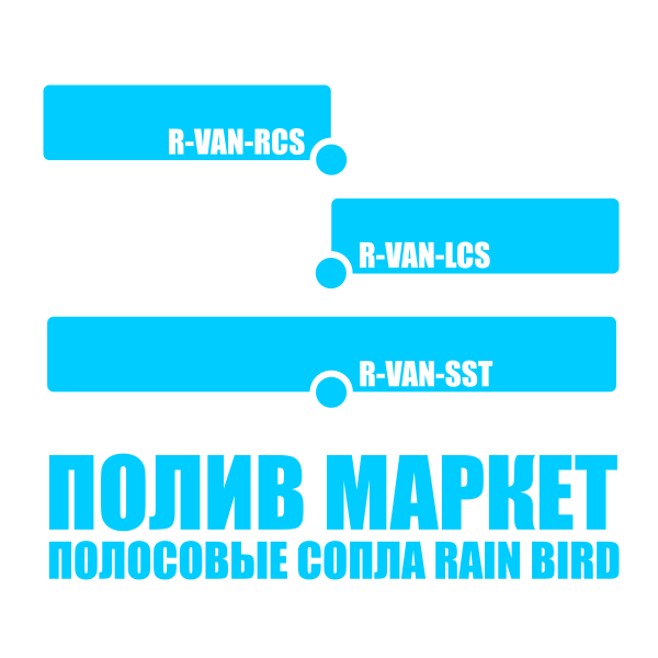 Сопло RAIN BIRD R-VAN-RCS, правая полоса - 1,5 х 4,6 м, Единиц в одном товаре штук: 1, изображение 4