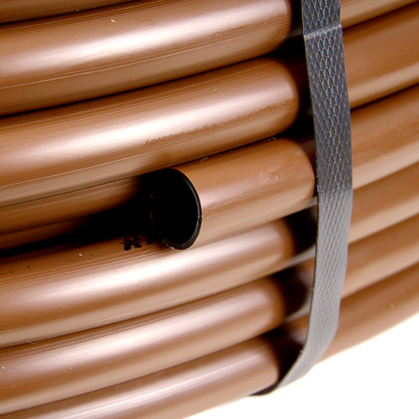 Трубка слепая без капельниц RAIN BIRD XFD 16 мм / 48 mil (коричневая). Бухта  100 метров, Единиц в одном товаре метров: 100, изображение 4